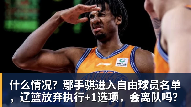 完美体育什么情况？鄢手骐进入自由球员名单，辽篮放弃执行+1选项，会离队吗？
